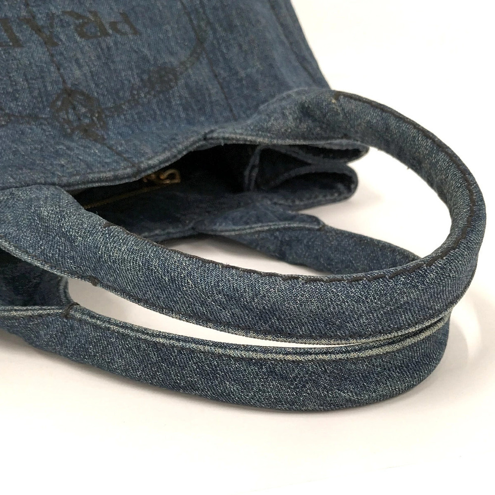Prada Bag Denim Canapa Tote Blue